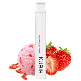  	Kubik 600 puffs Strawberry Ice Cream 2% Nicotine 